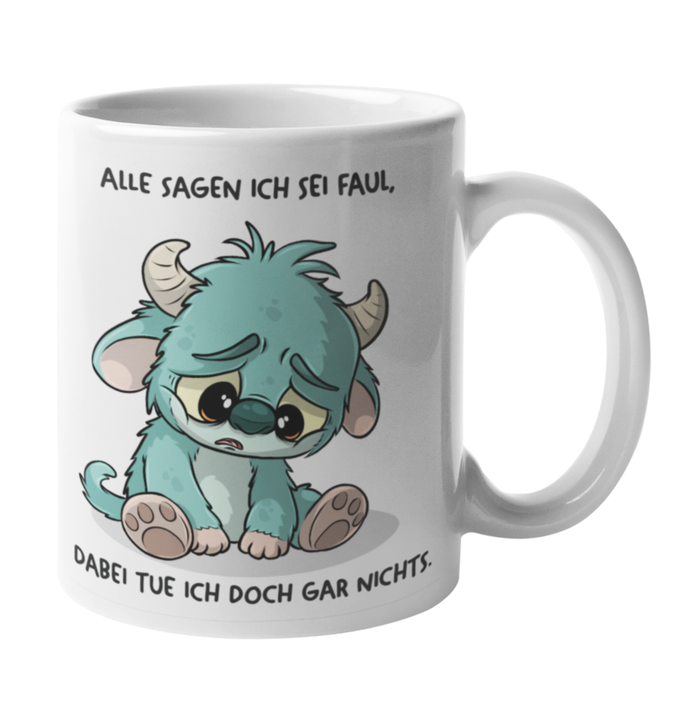 Keramiktasse - *Faul*