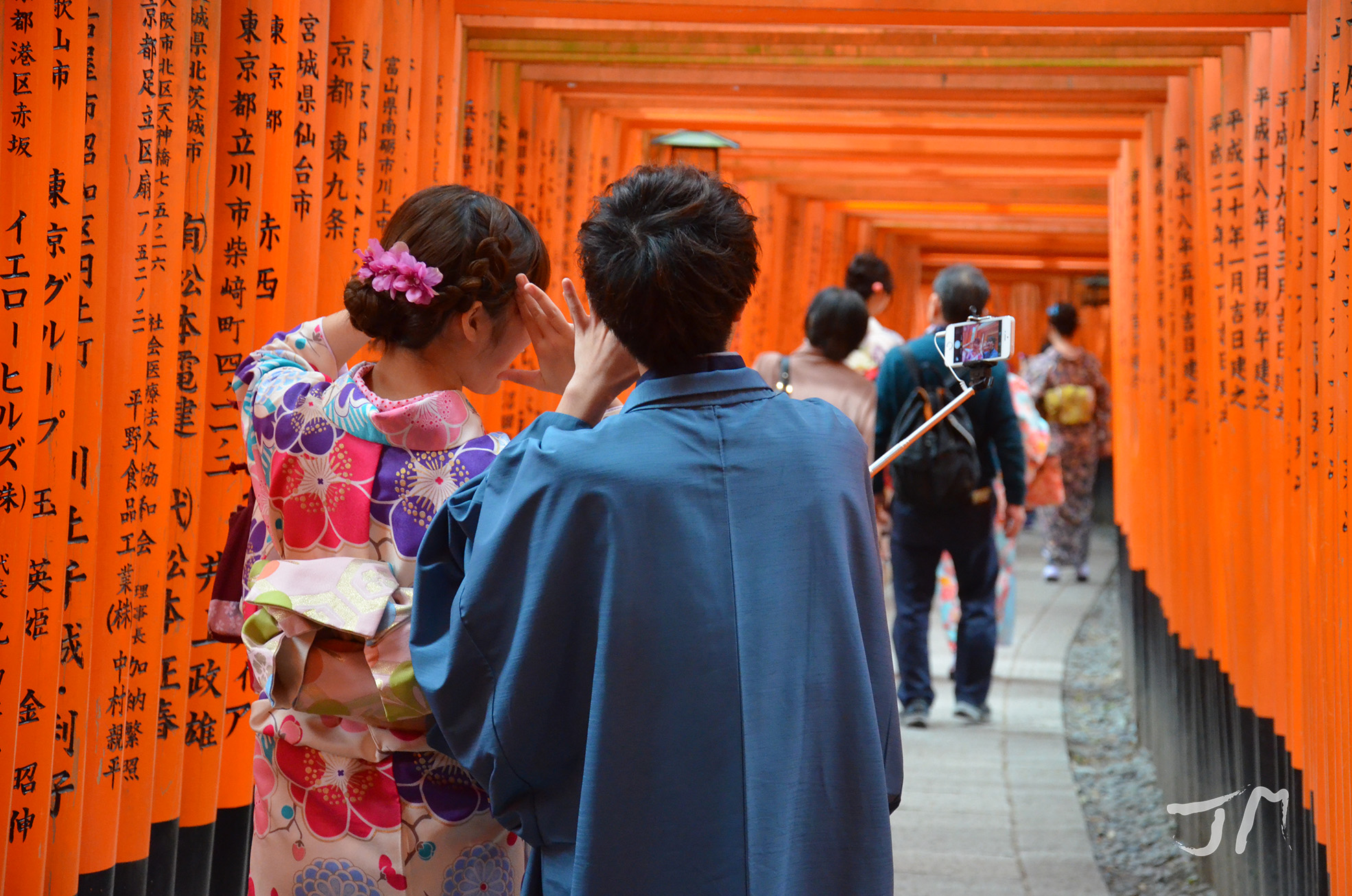 selfie sous les torii_2016