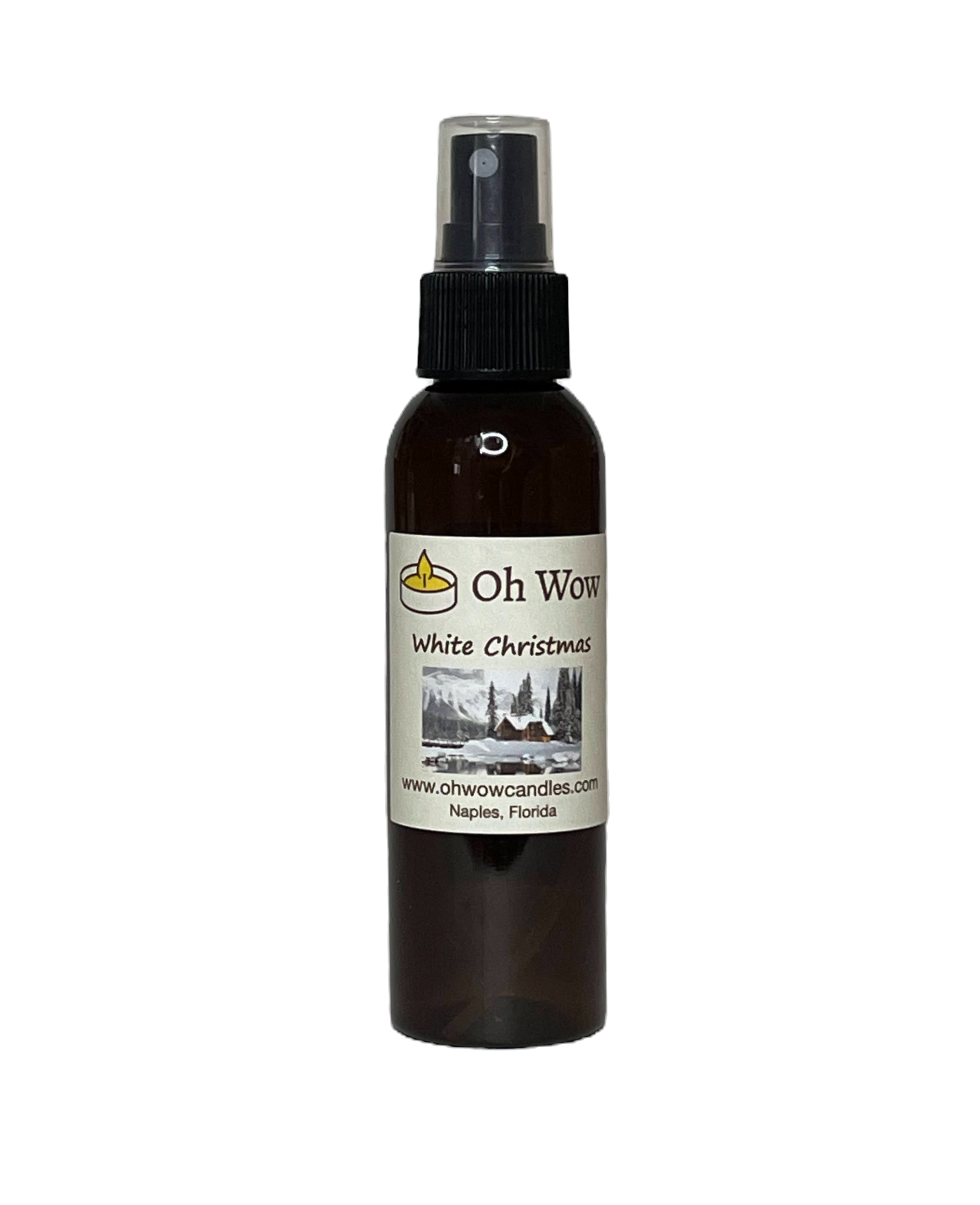 White Christmas room spray