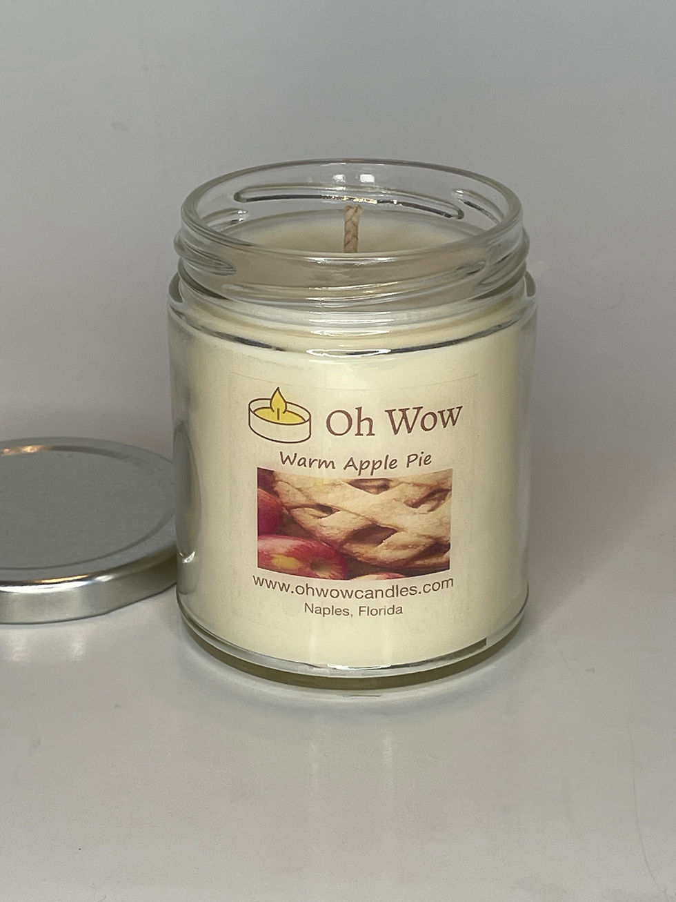 warm apple pie soy wax candle