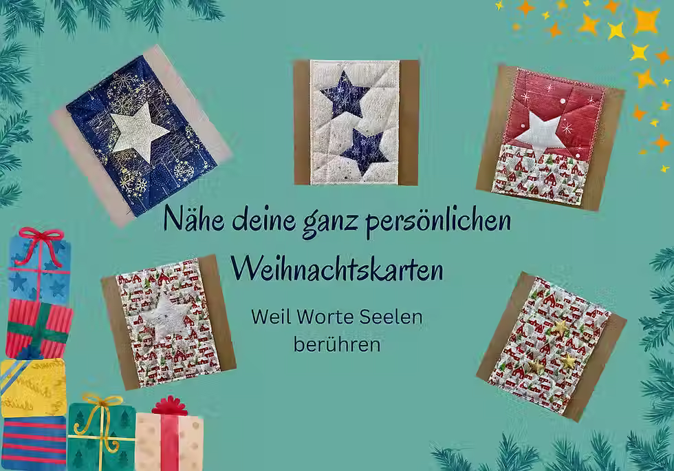 Nähe deine ganz persönlichen Weihnachtskarten mit Corinne