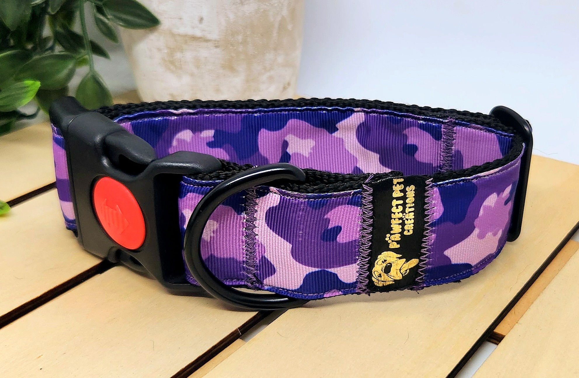 Purple Camo 38mm Collar