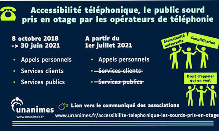 Sourds : privés de conversation au 1er juillet 2021?