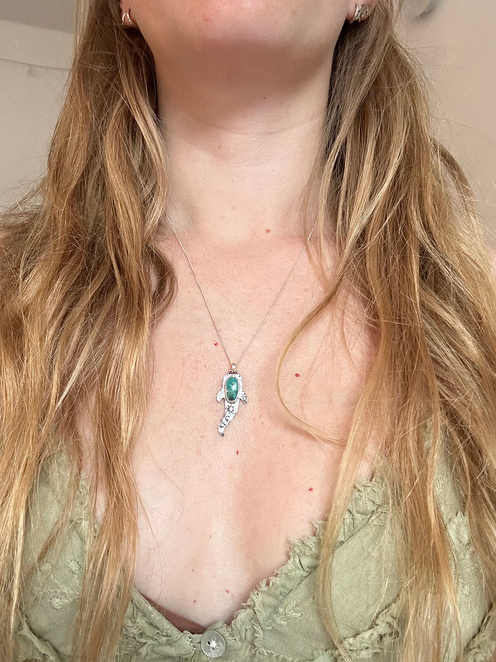 Thumbnail: Whale Shark Turquoise Starry Necklace