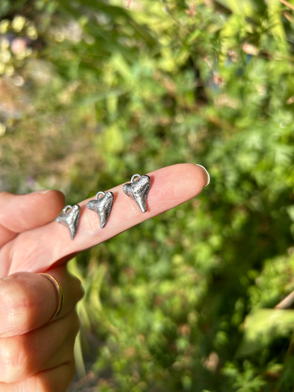 Thumbnail: Silver Shark Tooth Necklace