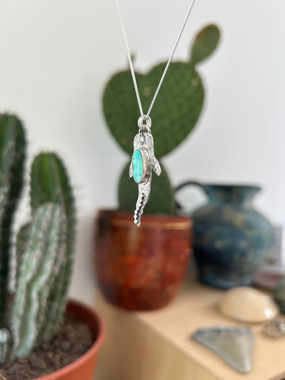 Thumbnail: Whale Shark Turquoise Necklace