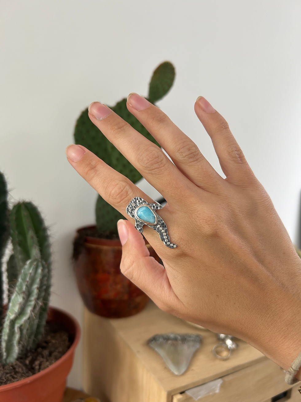 Thumbnail: Statement Whale Shark Turquoise Ring