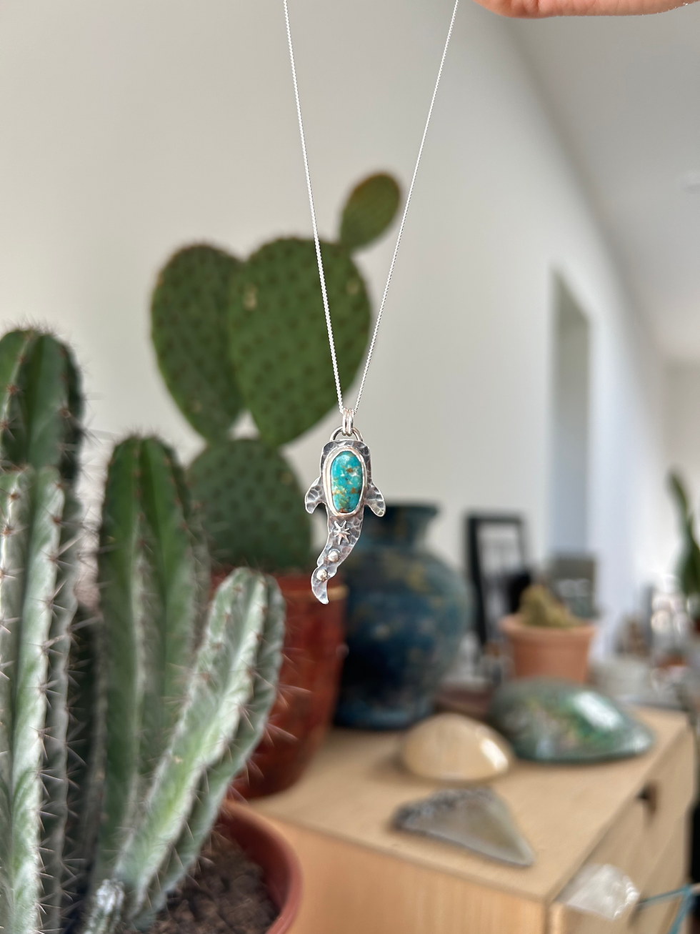 Thumbnail: Whale Shark Turquoise Starry Necklace