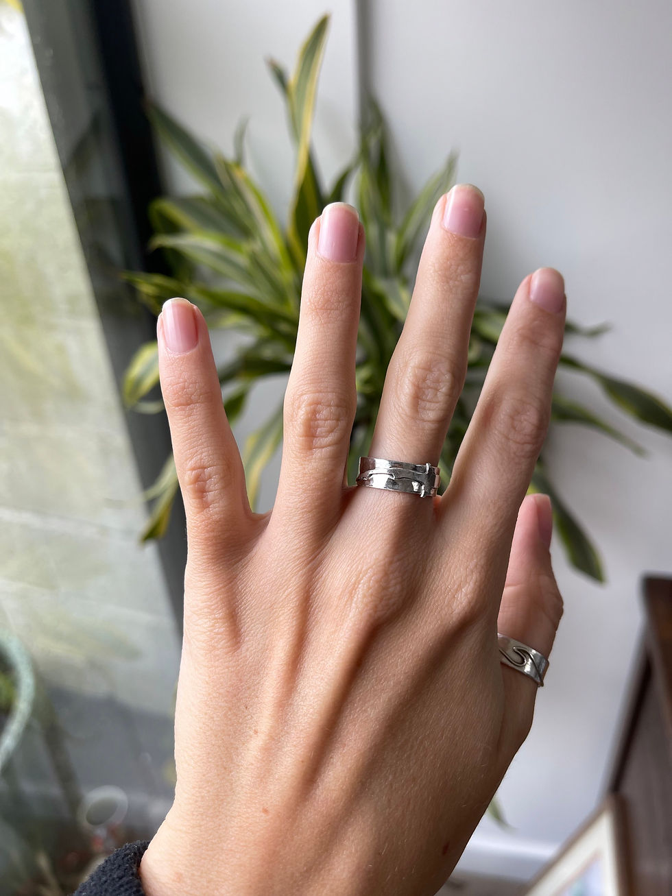 Thumbnail: Reef Shark Hammered Ring