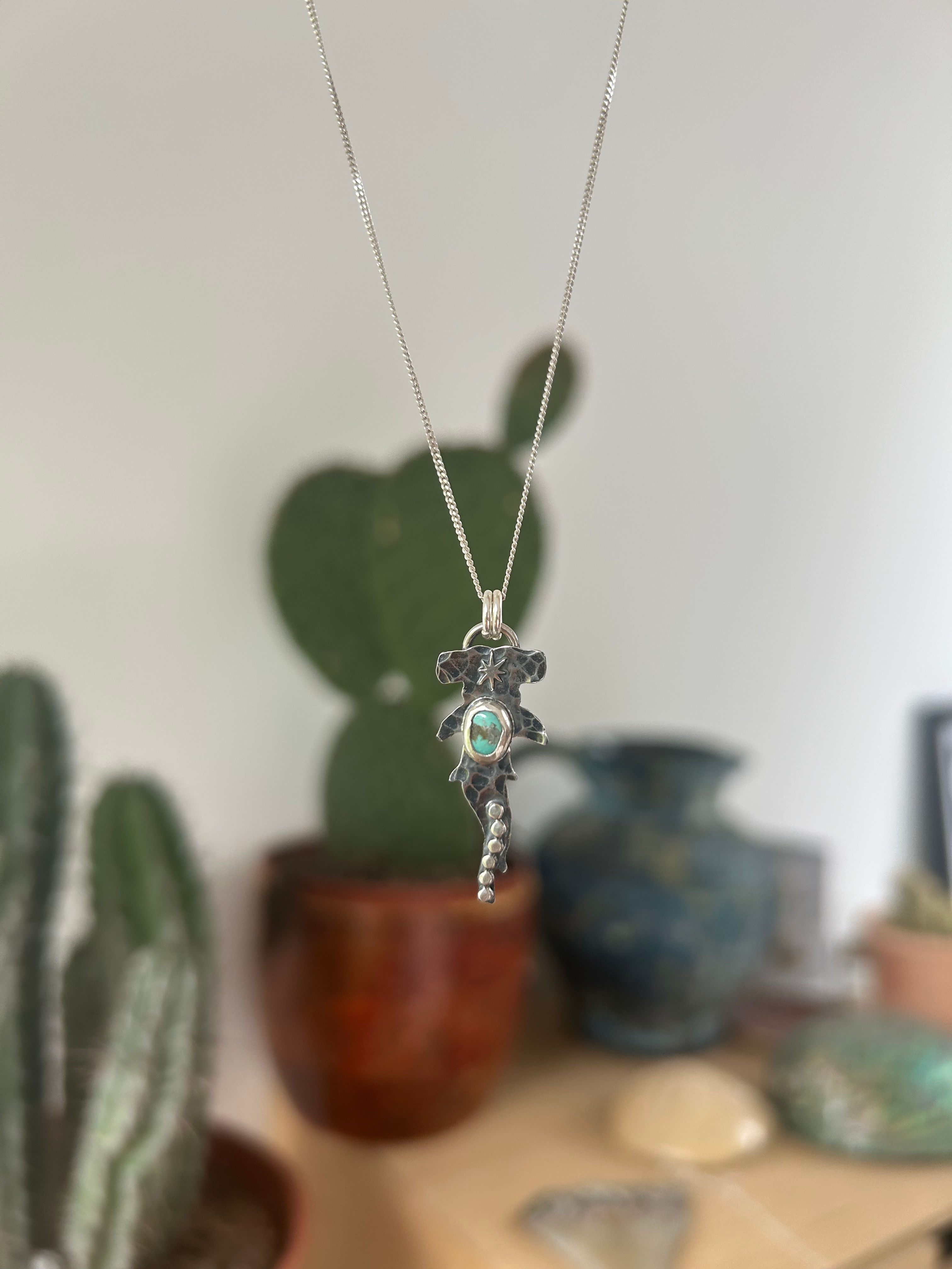 Hammerhead Shark Turquoise Necklace