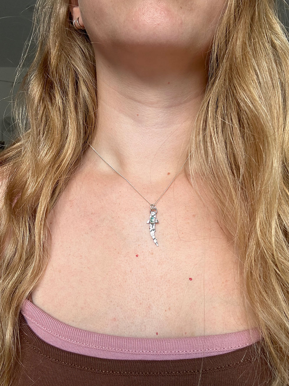 Thumbnail: Reef Shark Turquoise Necklace