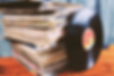 stack of DJ records