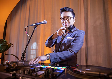 DJ Kevin Kong spinning at the turntables