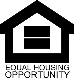 The Single Equal Housing Opportunity symbol represents a commitment to fair and non-discriminatory housing practices