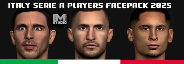 FC 25 faces ITALY_SERIE A_IMstudiomods