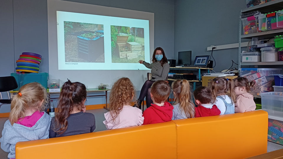 Sensibilisation à la transition écologique d'une classe de petite section à Valenciennes. 