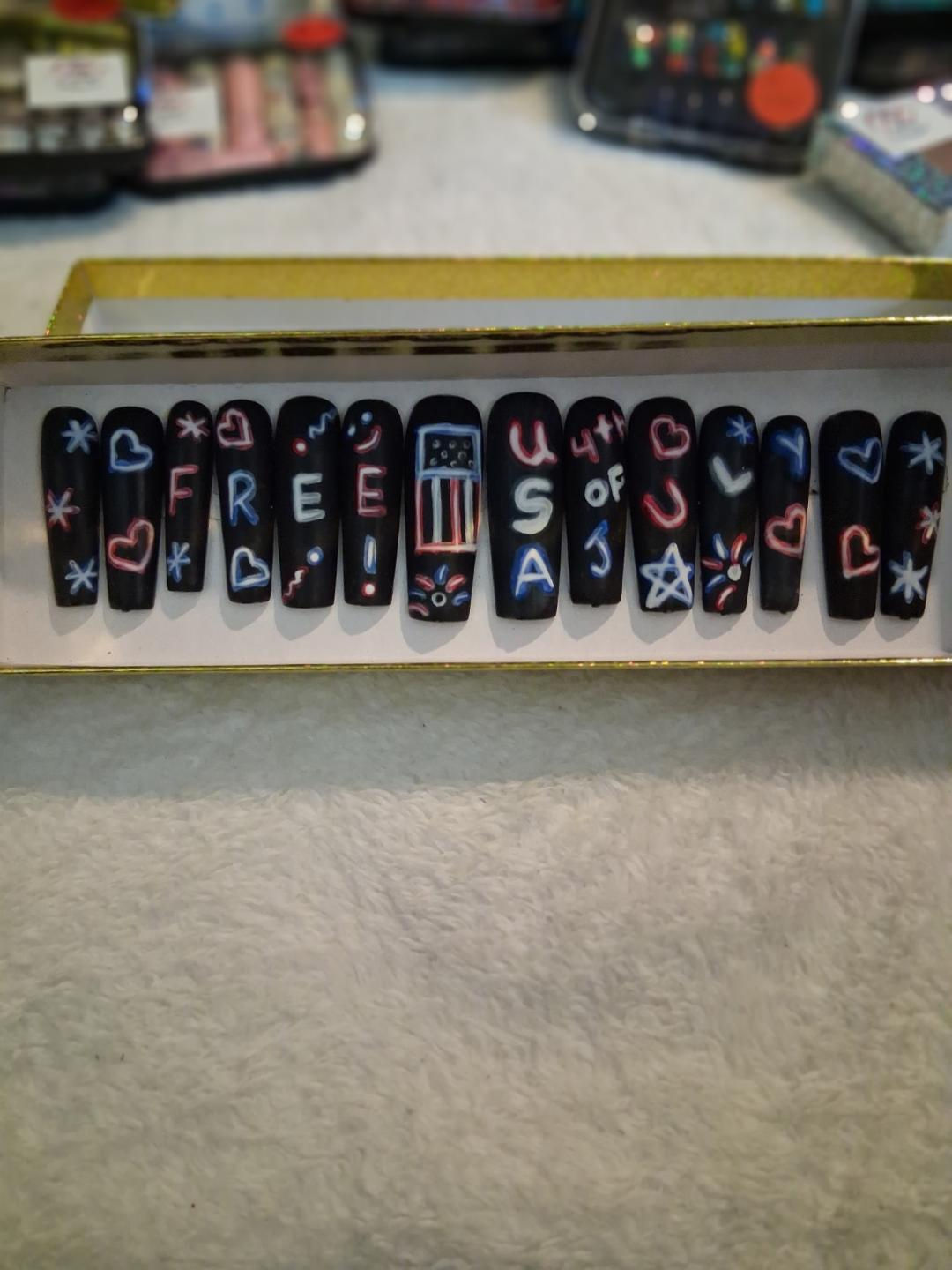 4th of July Pop Art Xlong Square