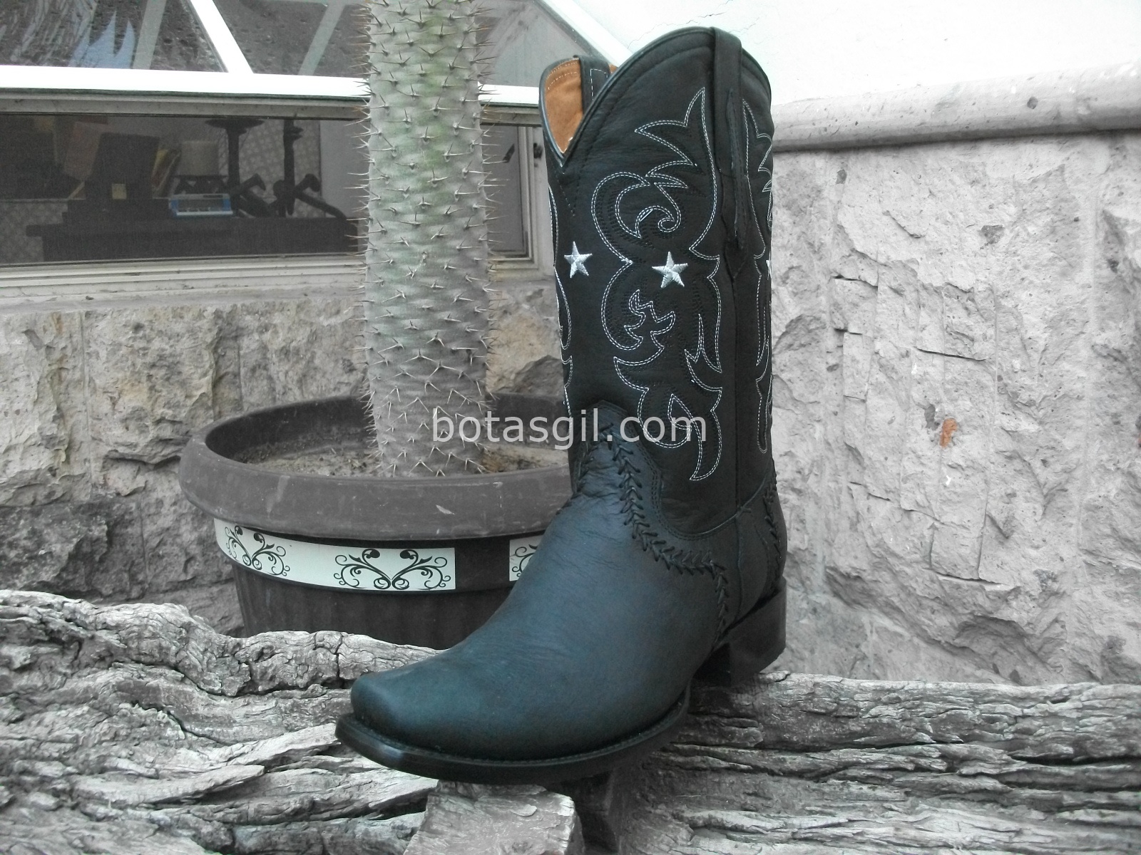 botas vaqueras lisas