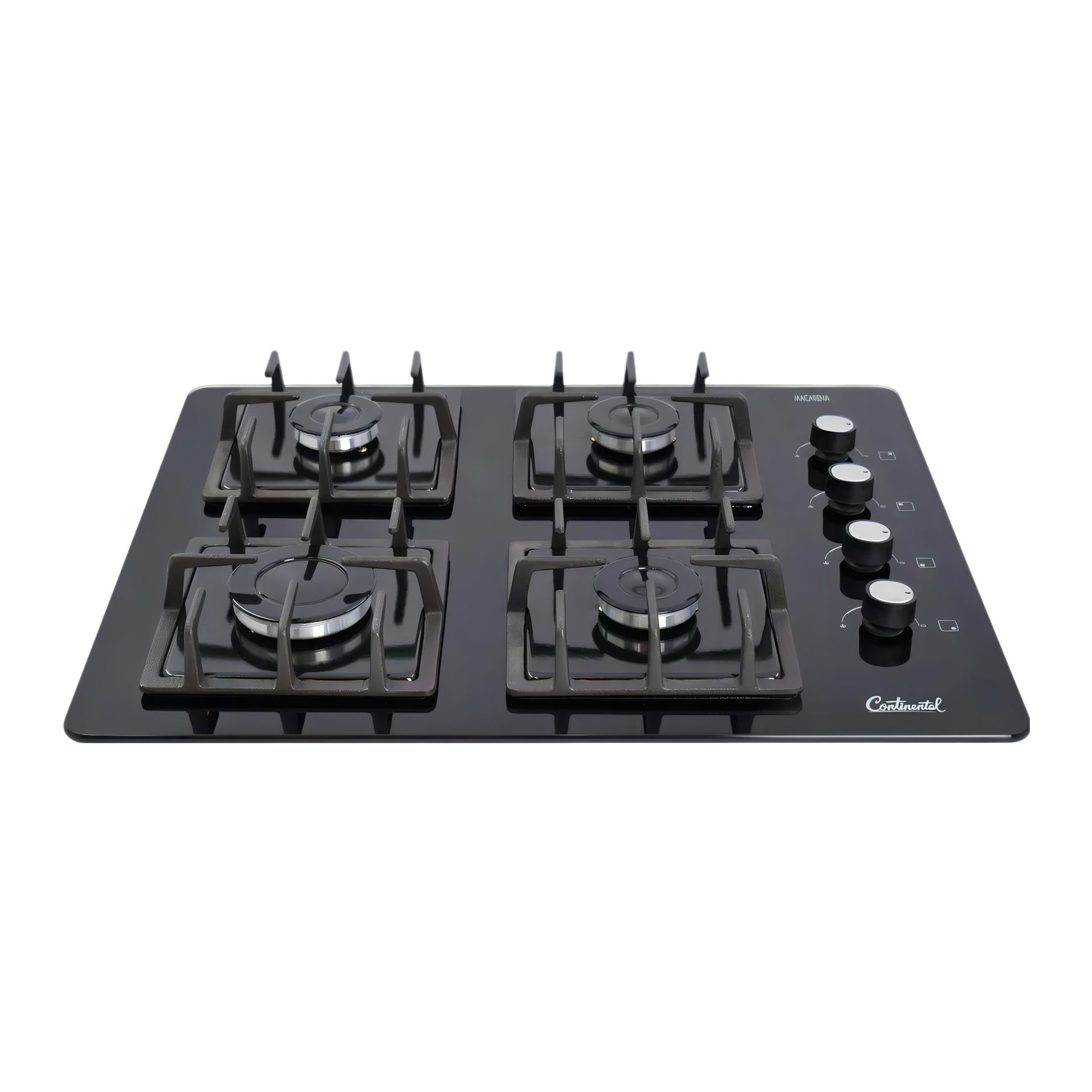 ESTUFA DE EMPOTRAR CONTINETAL 4 PUESTOS DE VIDRIO PARRILLA CUADRADA DE HIERRO FU