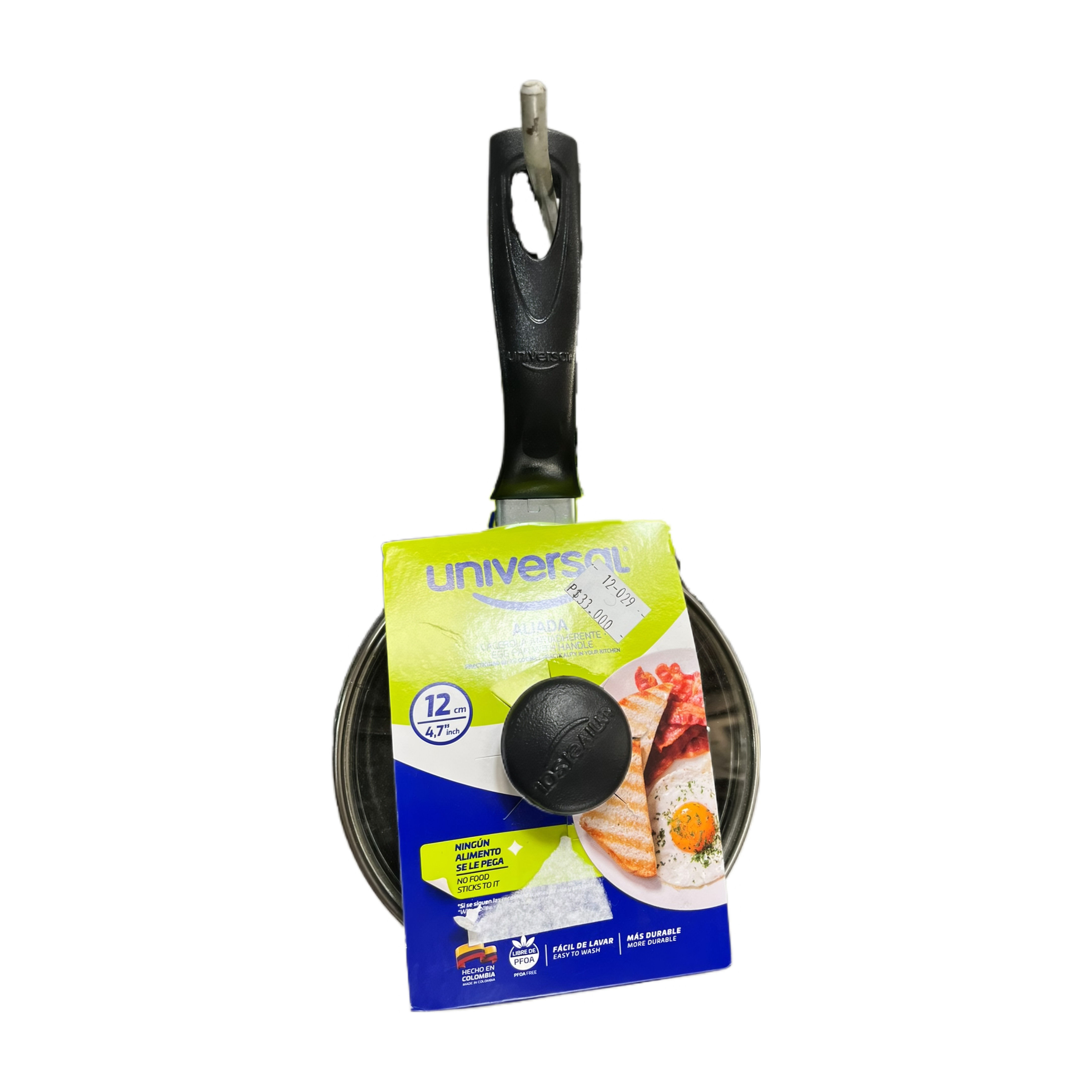 CACEROLA ALIADA UNIVERSAL DE 12 CM CON TAPA DE VIDRIO