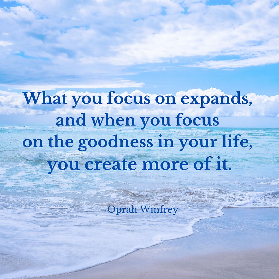 Focus on the Goodness