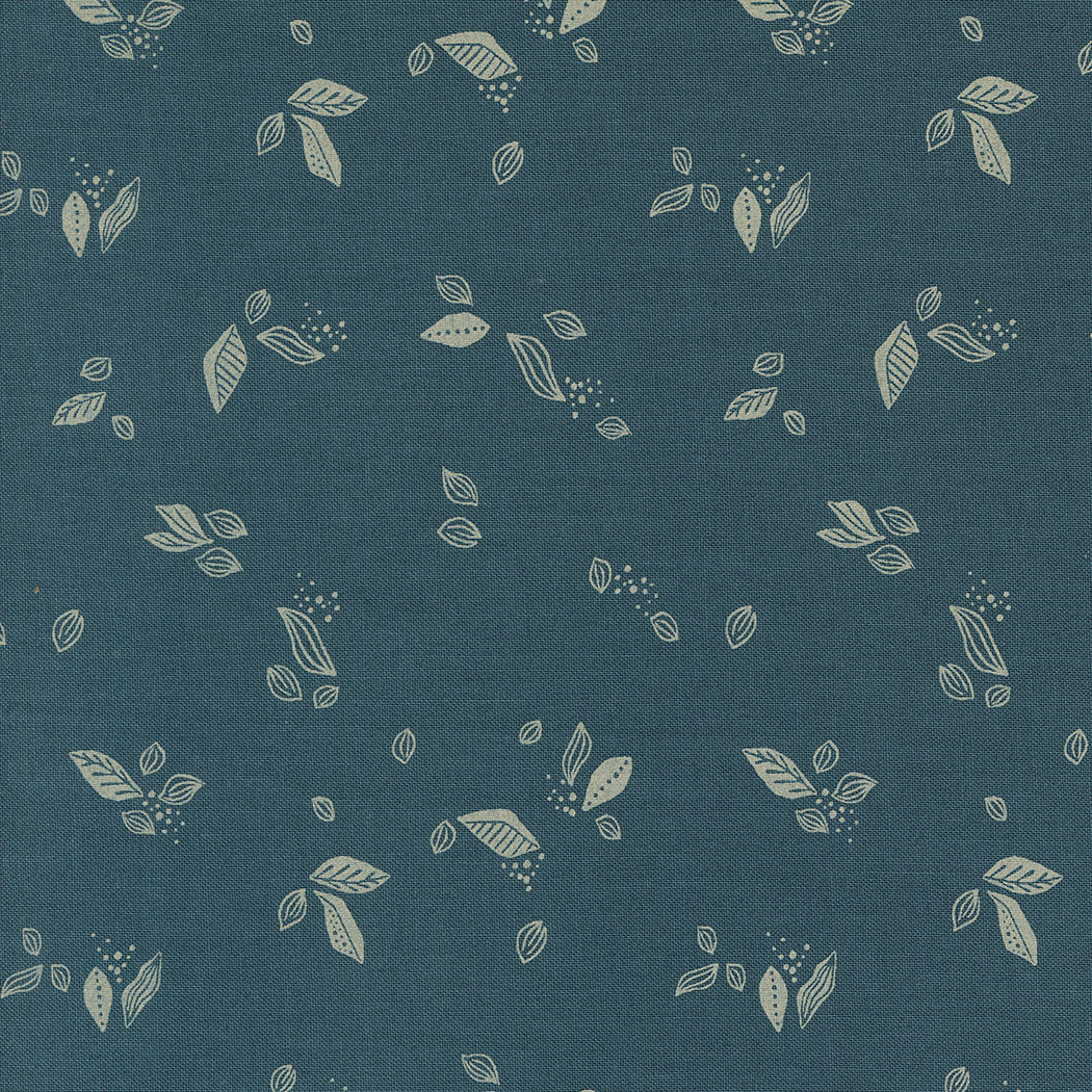 Folk & Lore - Leaf Twirl - Teal - Fancy That Design House