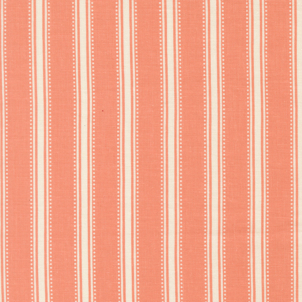 Sunbonnet - Dotted Stripe - Coral - Heather Briggs