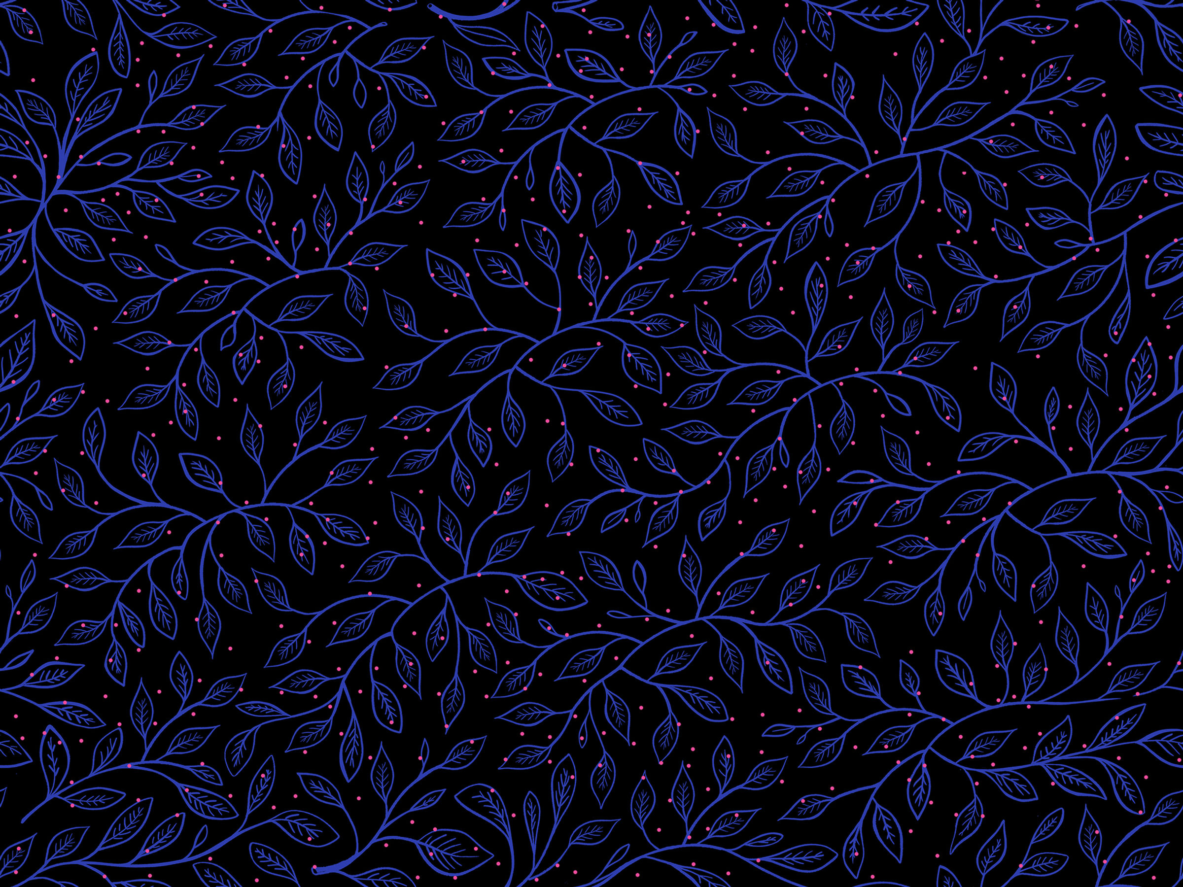 Glow Garden - Wandering Vine - Black - Sarah Watts - Ruby Star Society