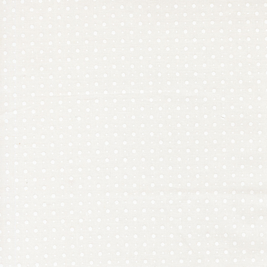 Abide - Dots - White on Linen White - Brenda Riddle