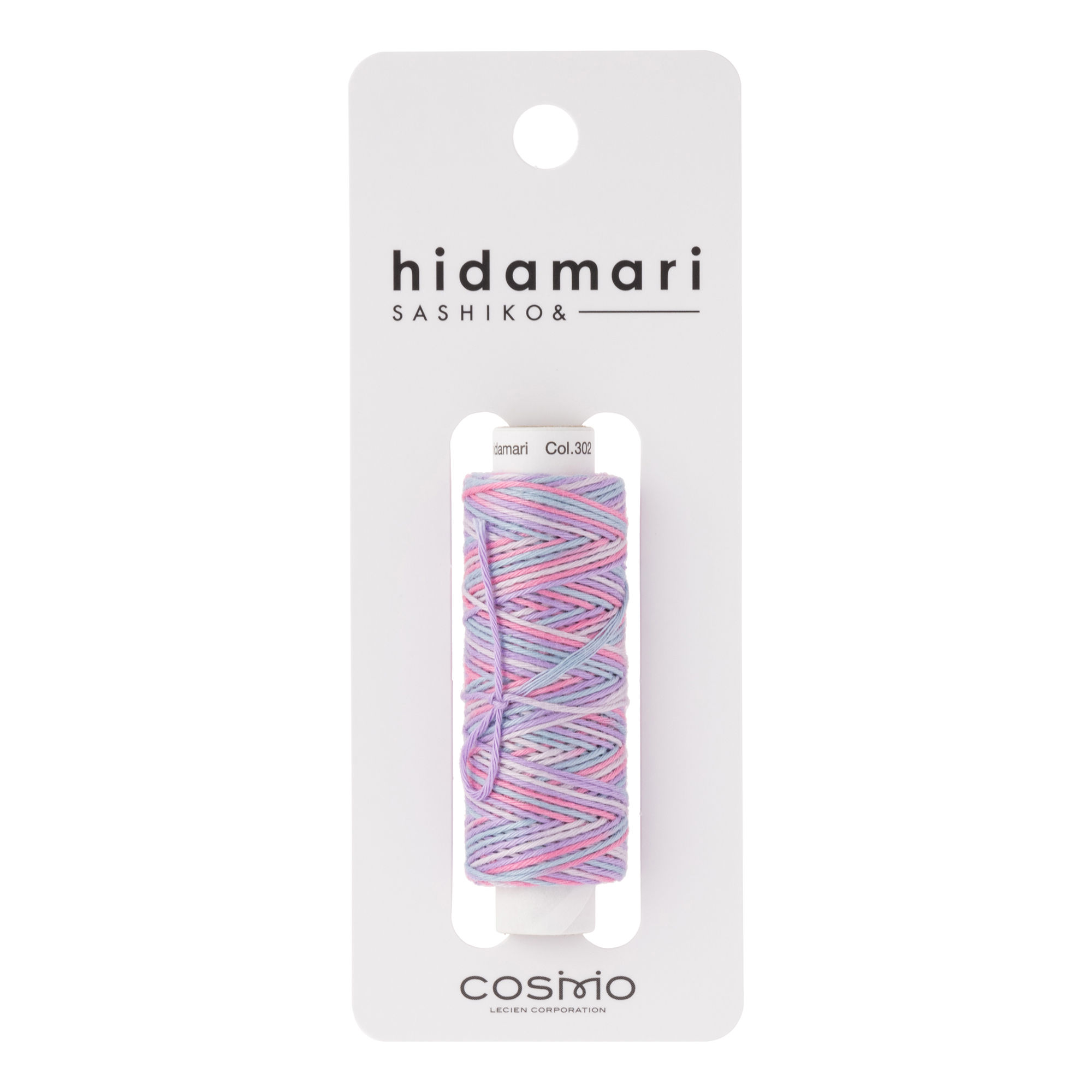 Cosmo Sashiko Thread - Cotton Candy - 30m