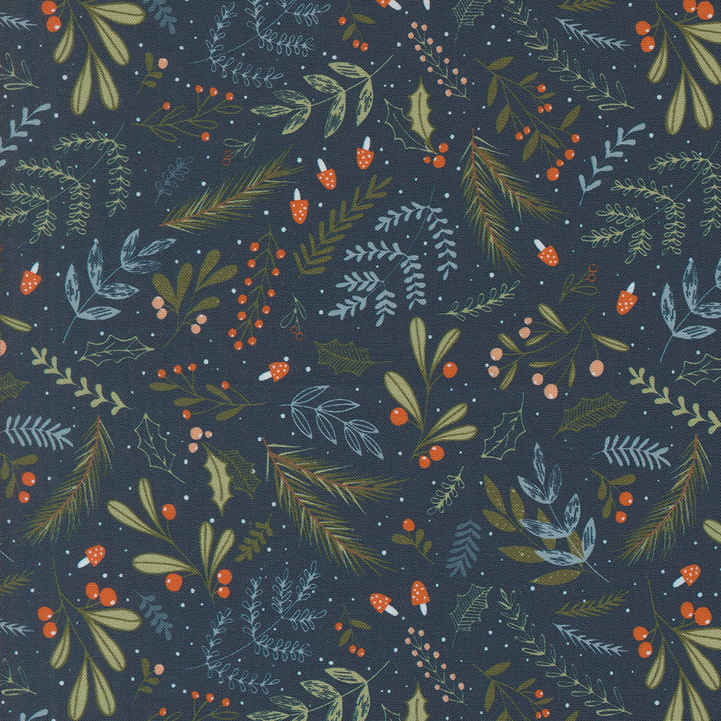 Purrfect Christmas - Holly and Pine - Midnight - Elena Amo