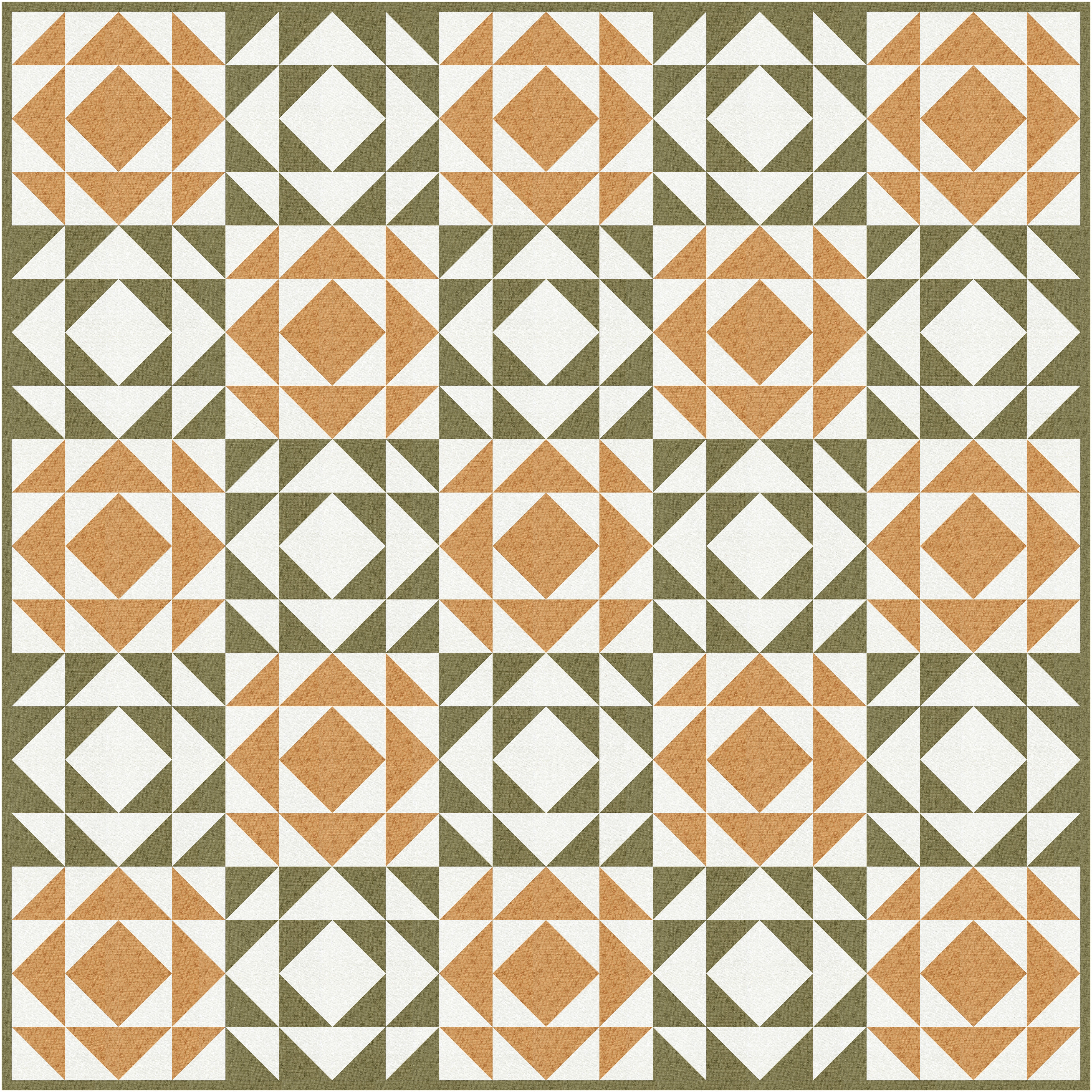 Woven Lattice Quilt Kit - Top and Binding - Honeycomb Yellow Dominant - 8 metres