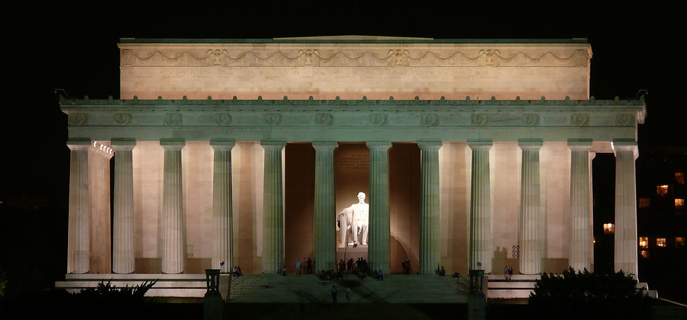 lincoln memorial usa stany zjednoczone ameryka washington dc stolica usa