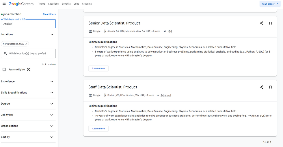 google careers praca w google