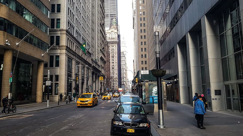 new york manhattan biurowce usa nowy jork ameryka ulica