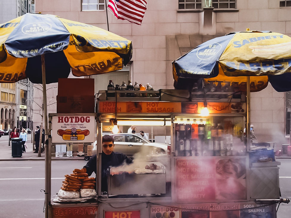 street food uliczne jedzenie nowy jork usa ameryka new york manhattan