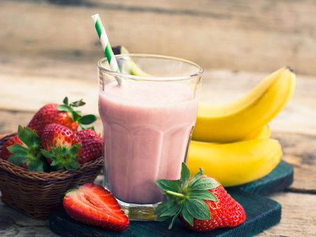     Smoothie de morango com banana