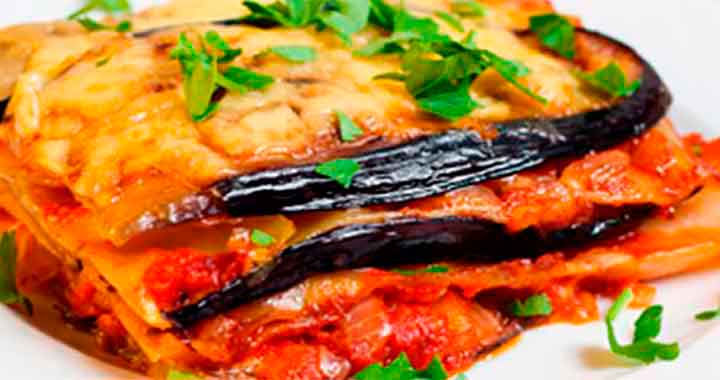 Lasanha fit de berinjela