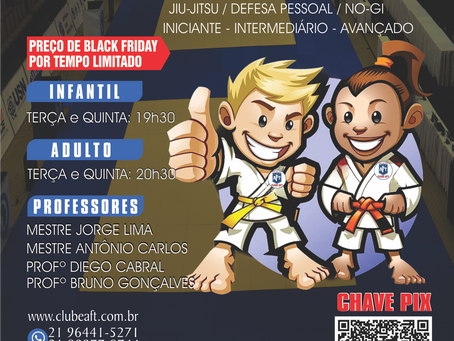 Volta as aulas de jiu-jitsu no Clube AFT