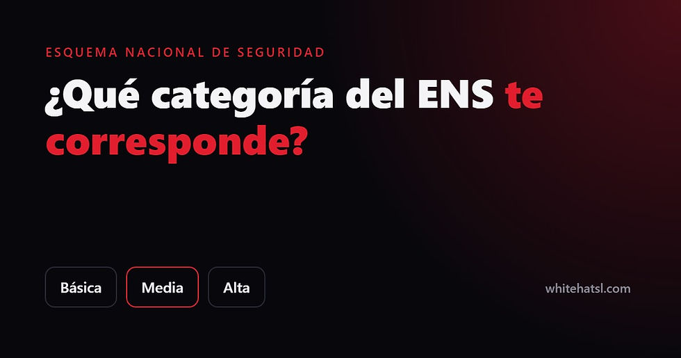 Categorías del Esquema Nacional de Seguridad: Básica, Media y Alta