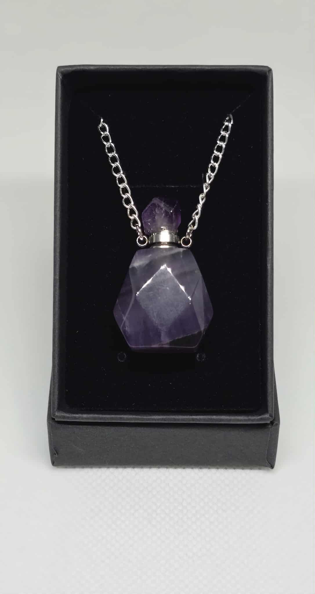 Amethyst - Essential Oil Diffuser Necklace