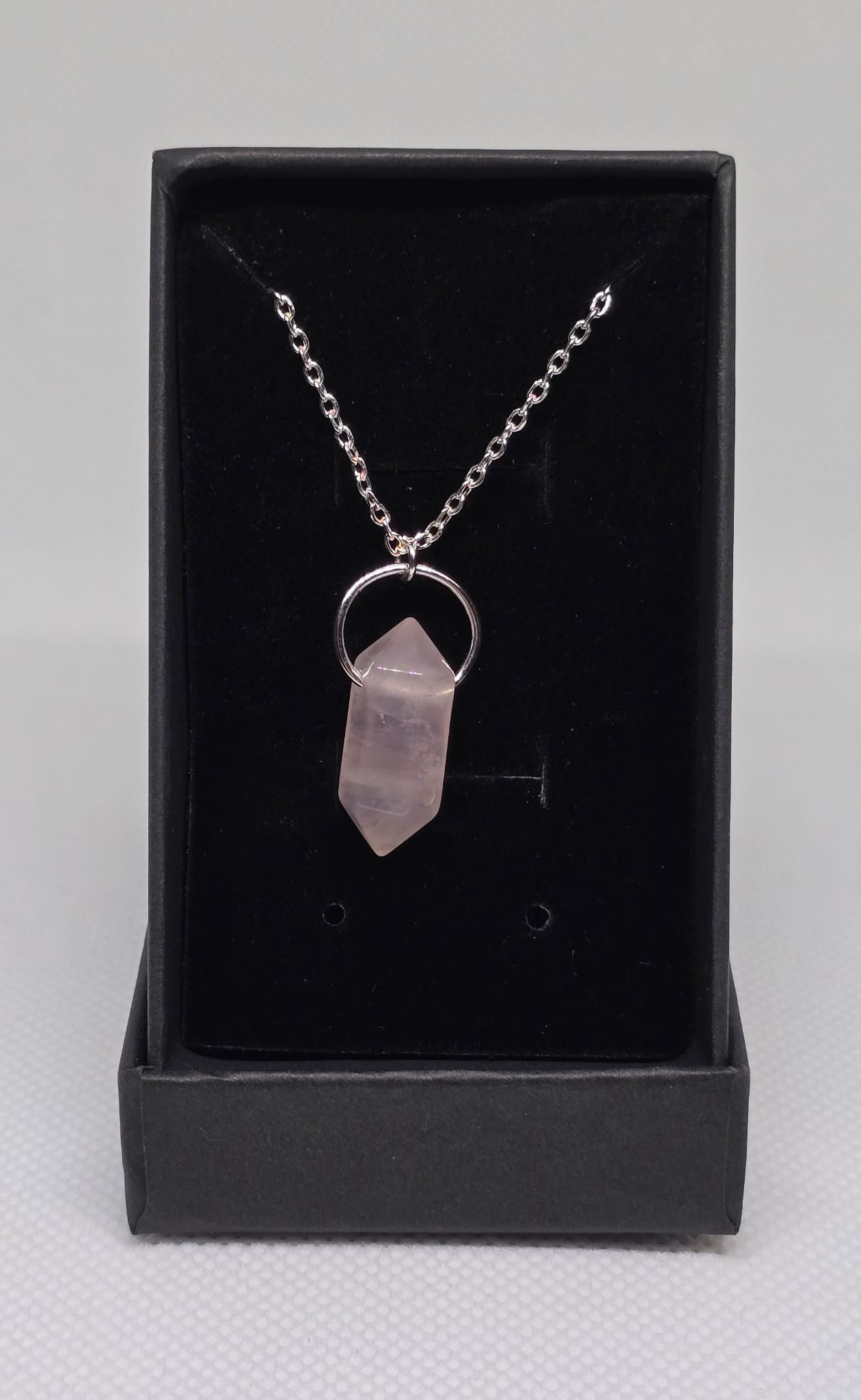 Rose Quartz Double Pointed Necklace