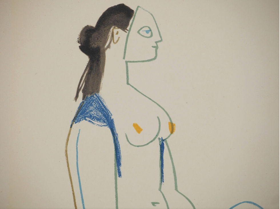Thumbnail: Pablo Picasso, Comédie Humaine 3.2.54 II, 1954