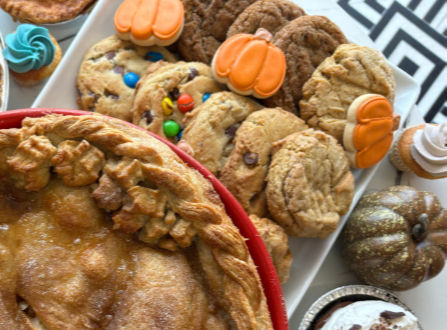 Mini Decorated Pumpkin Sugar Cookies