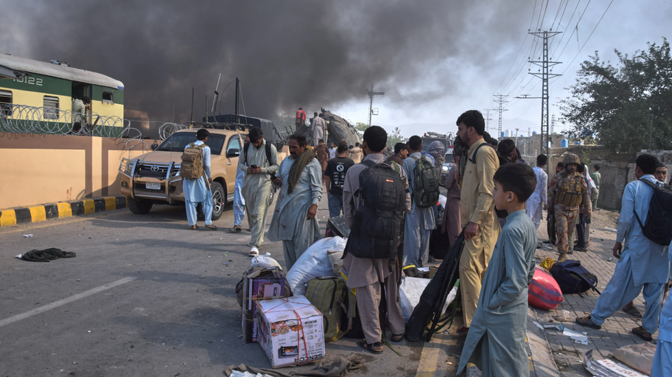 A powerful bomb has exploded near railway track in southwest Pakistan, killing at least 19 people