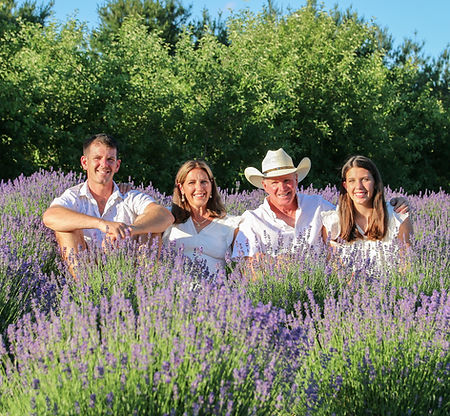 The Eugster Family in Lavender Field
