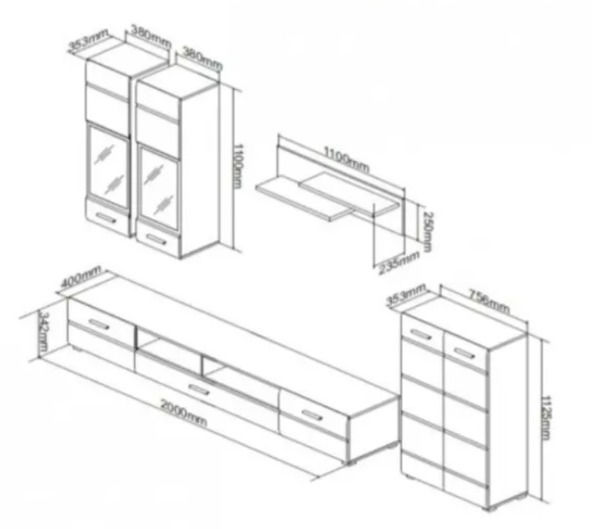 Miniatura: MUEBLE SALÓN (TV) OSAKA