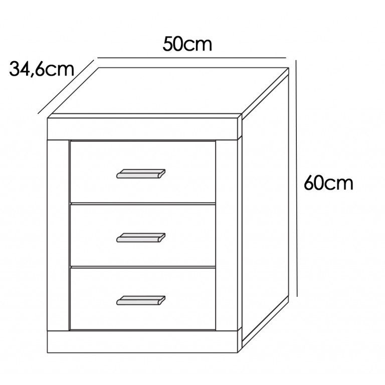 Miniatura: SET CABECERO Y MESITAS HABANA