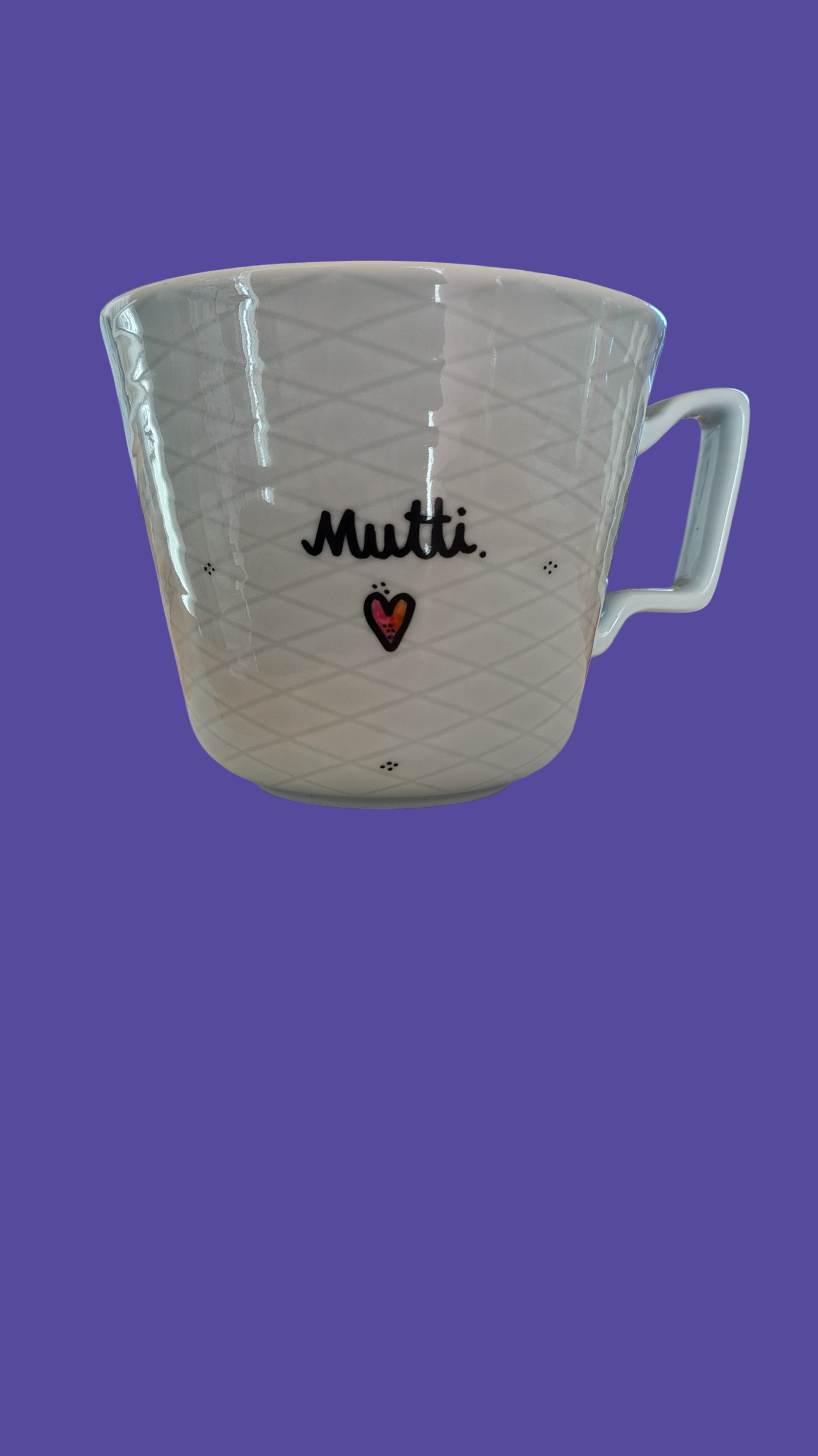 Upcycling-Tasse "Mutti"