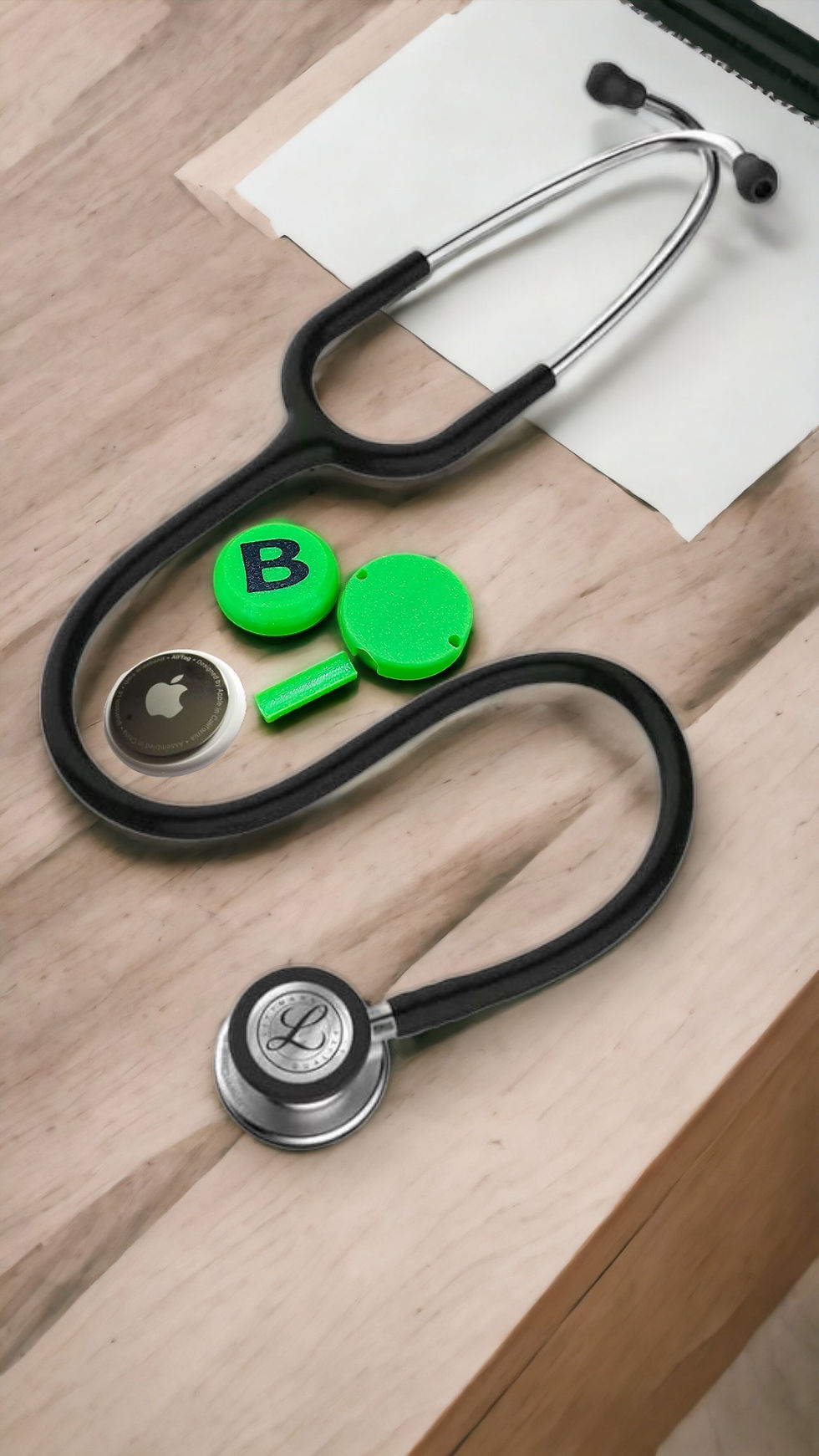 Thumbnail: Stethoscope Airtag Holder Initials